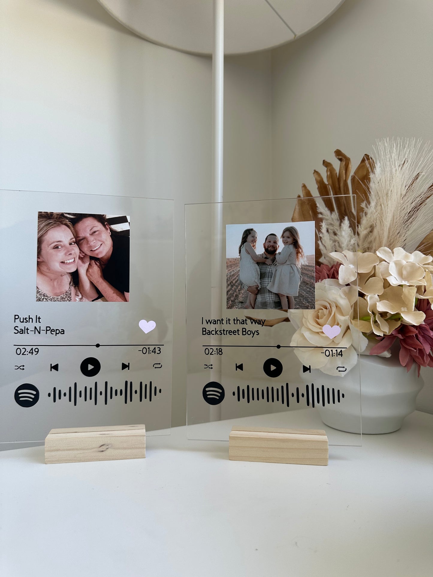 Personalised Spotify plaque