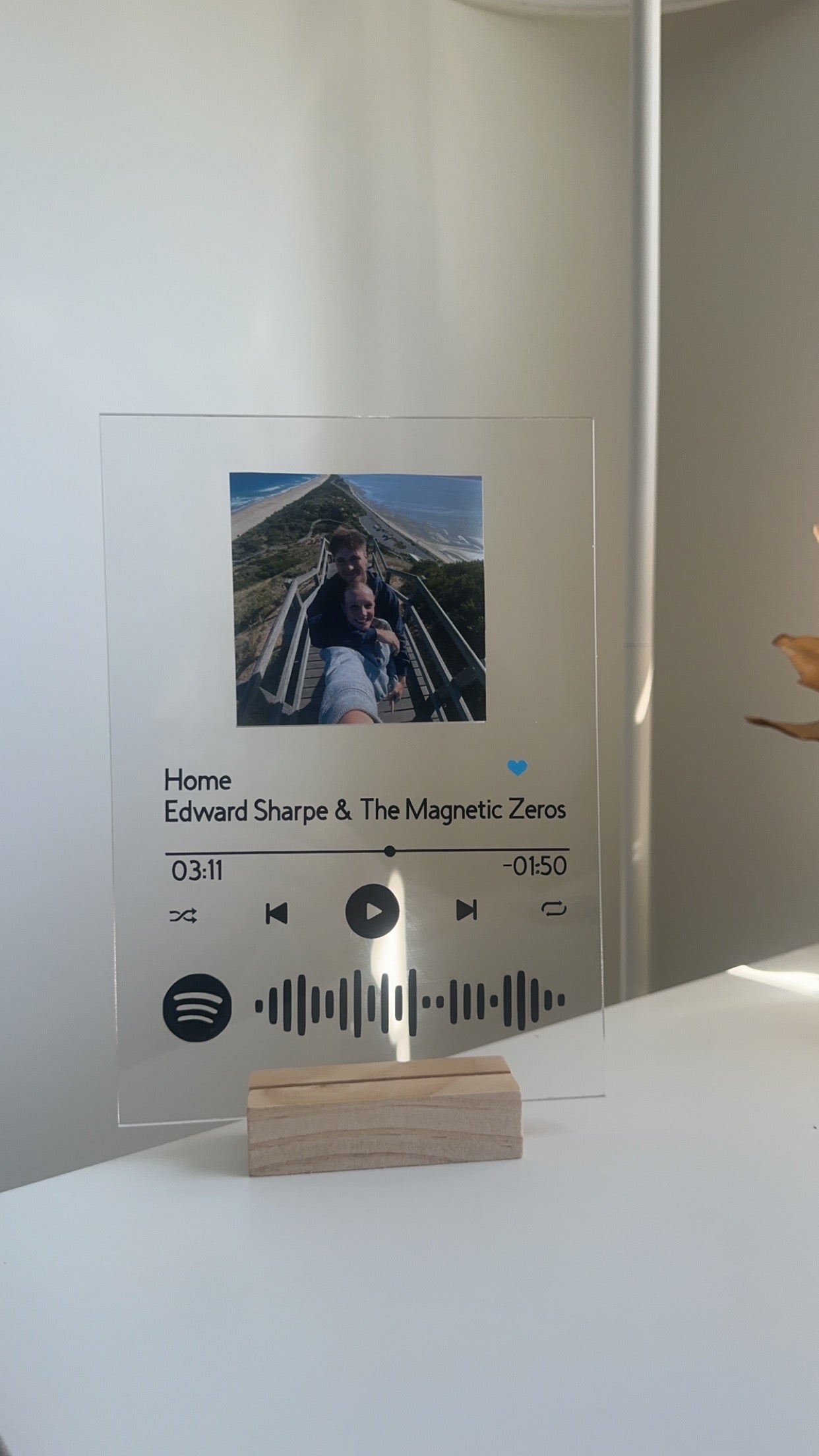 Personalised Spotify plaque