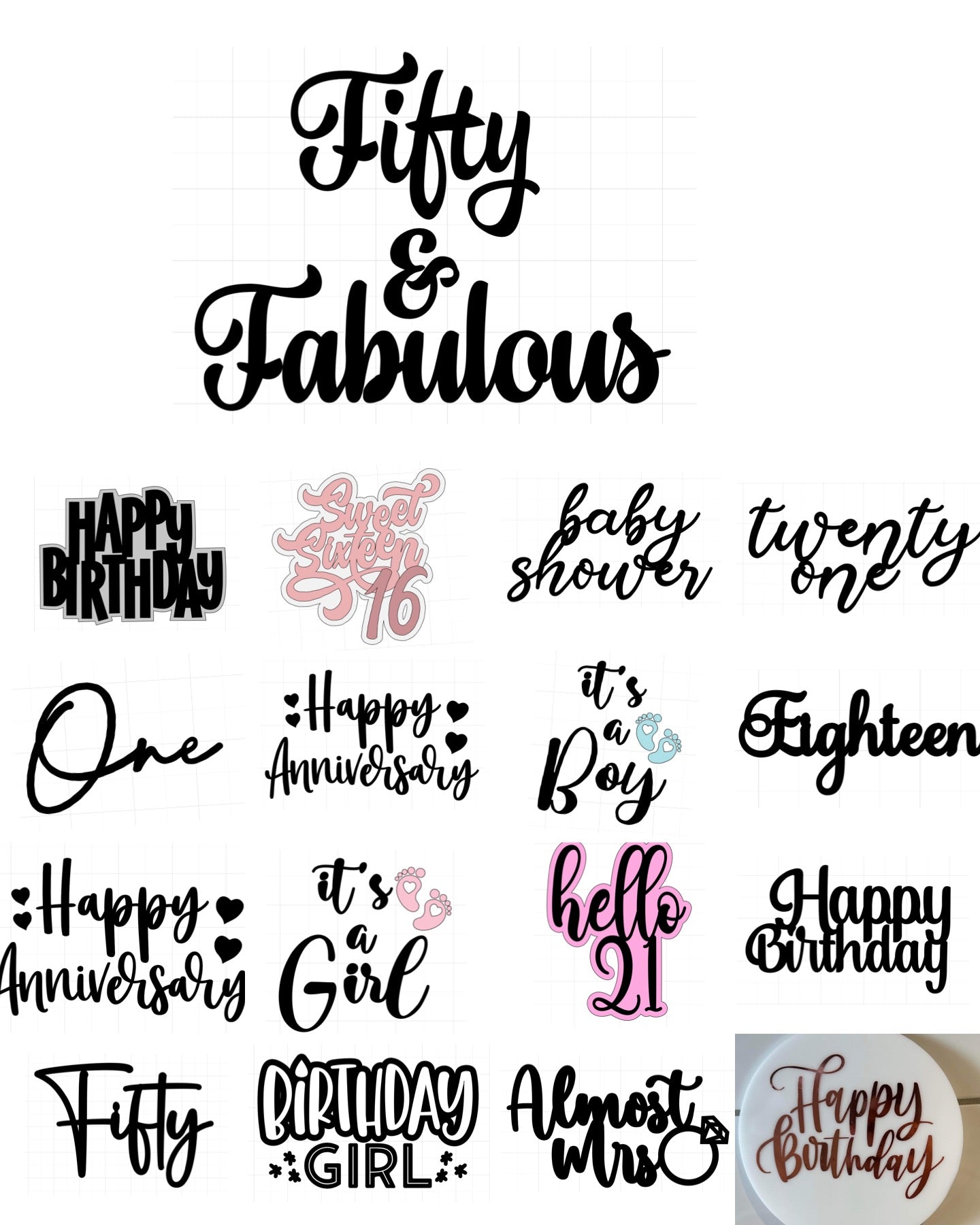 Cake toppers