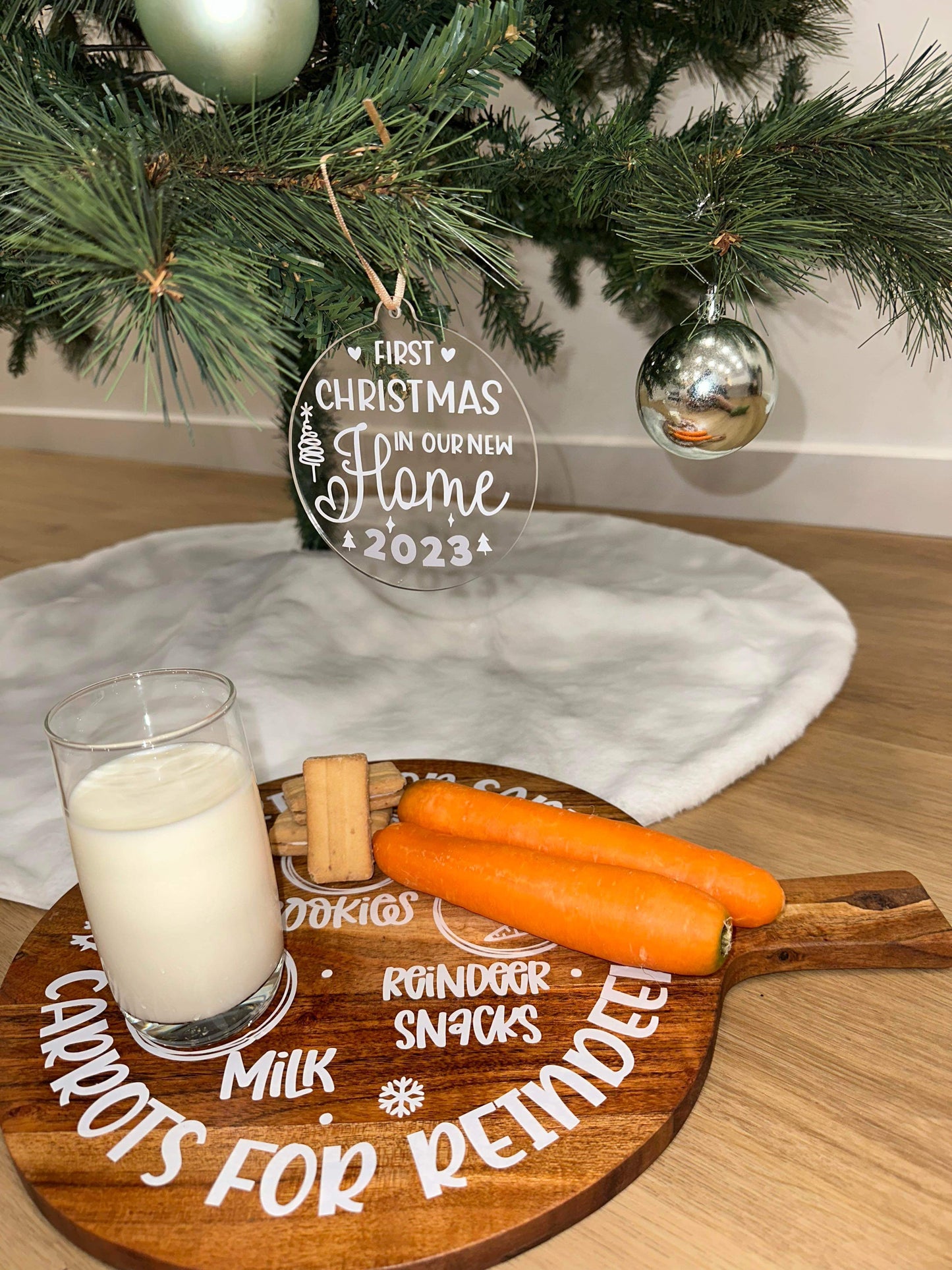 Christmas board for Santa and his reindeers