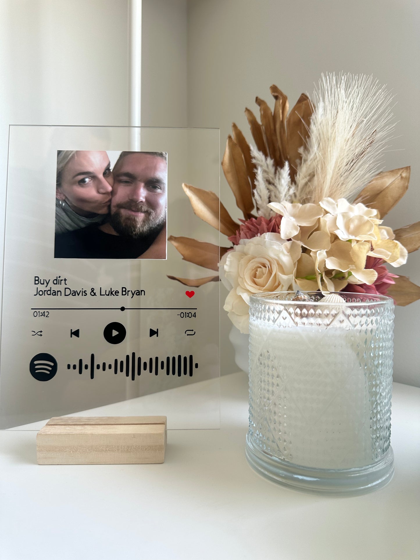 Personalised Spotify plaque