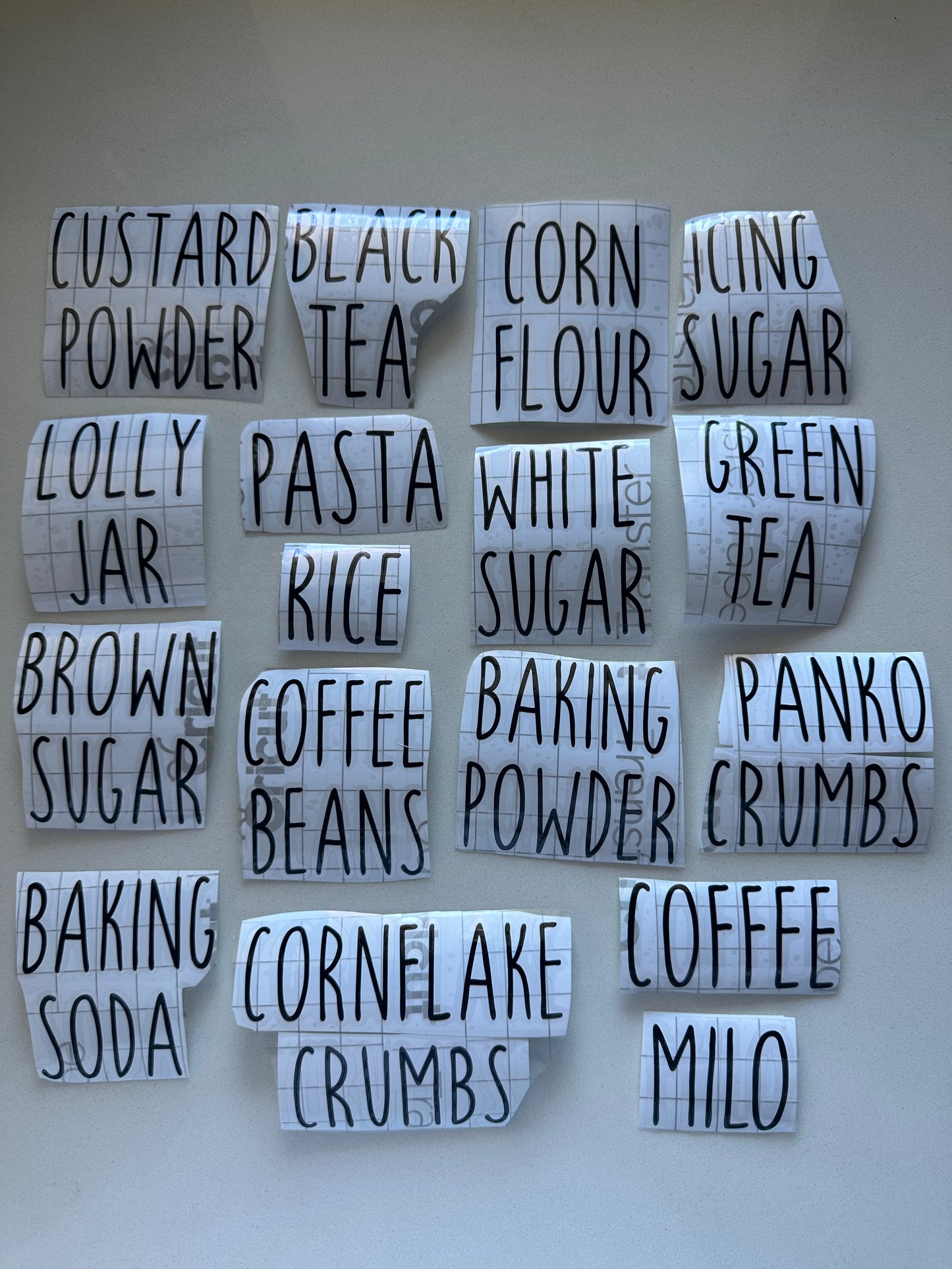 Custom Pantry Labels