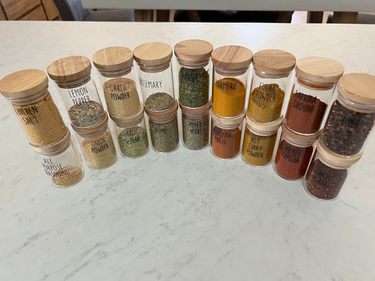 Custom Spice Jar Labels