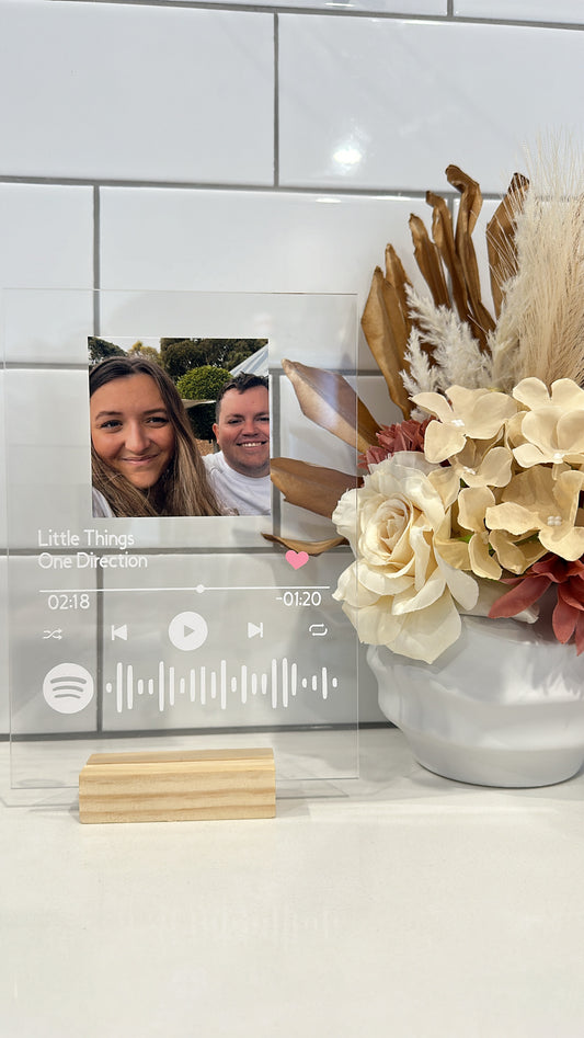 Personalised Spotify plaque